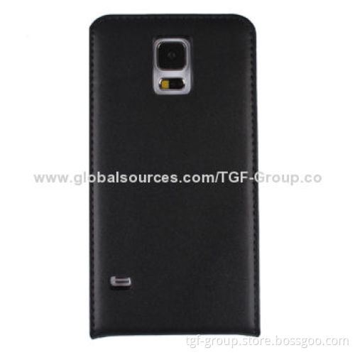 Second Layer Cow Leather Case for Samsung S5 with Card Slot